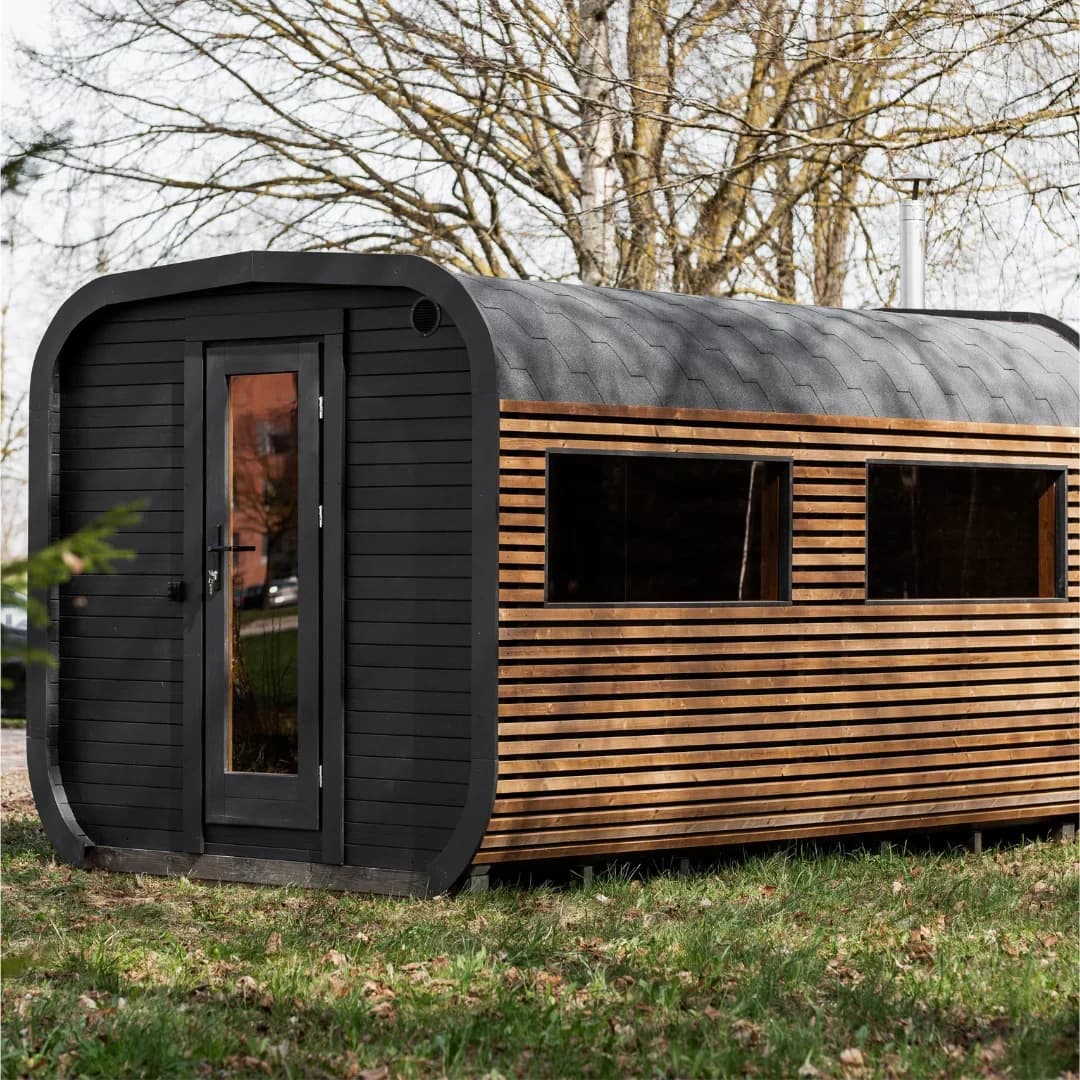 Outdoor Cube Sauna with Changing Room (4.5M)