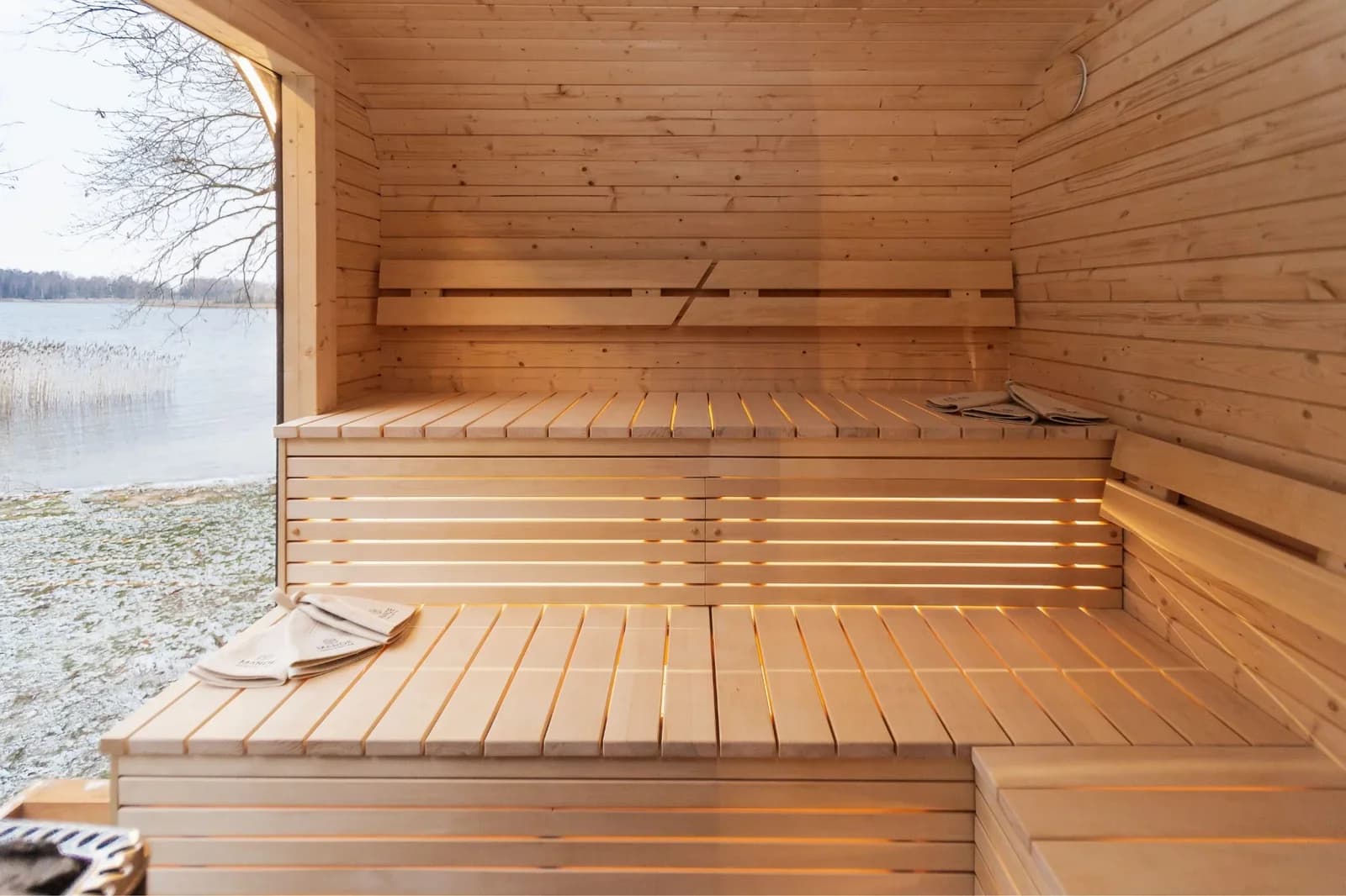 Outdoor Glass-Front Sauna and Hot Tub Suite, view 23