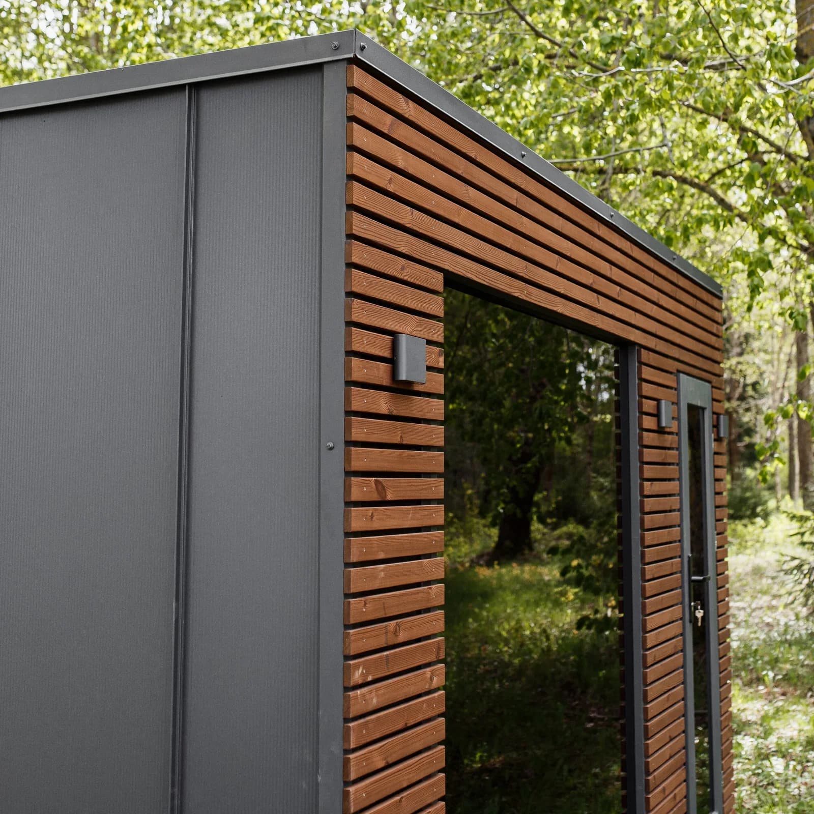 Outdoor Insulated Garden Sauna with Wide Glazing (2.4m x 3.5m)